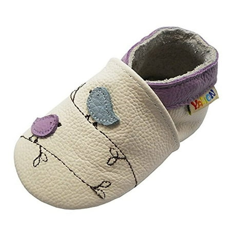 YALION Baby Soft Leather Shoes with Suede Sole Anti-Slip Infant Toddler First Walking Crib Moccasins